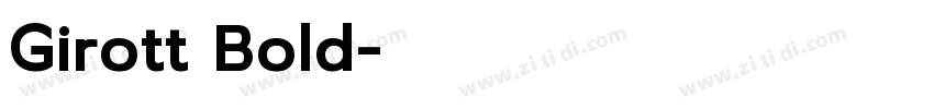 Girott Bold字体转换